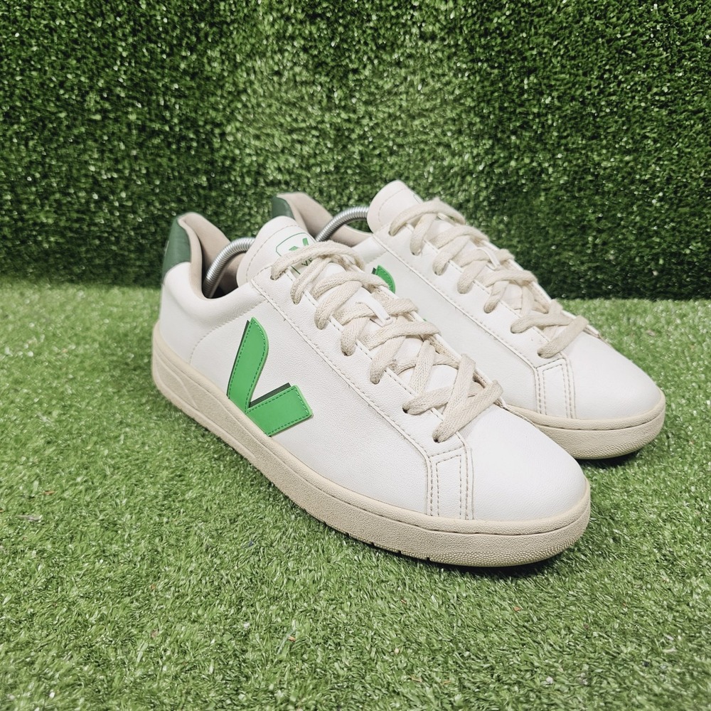 Veja Urca Cwl White Leaf Cyprus Leather Athletic Sneakers Mens Size 10